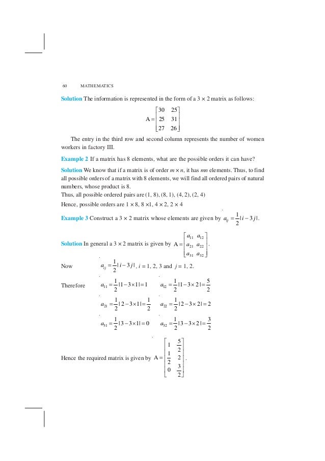12 Maths Solution Book